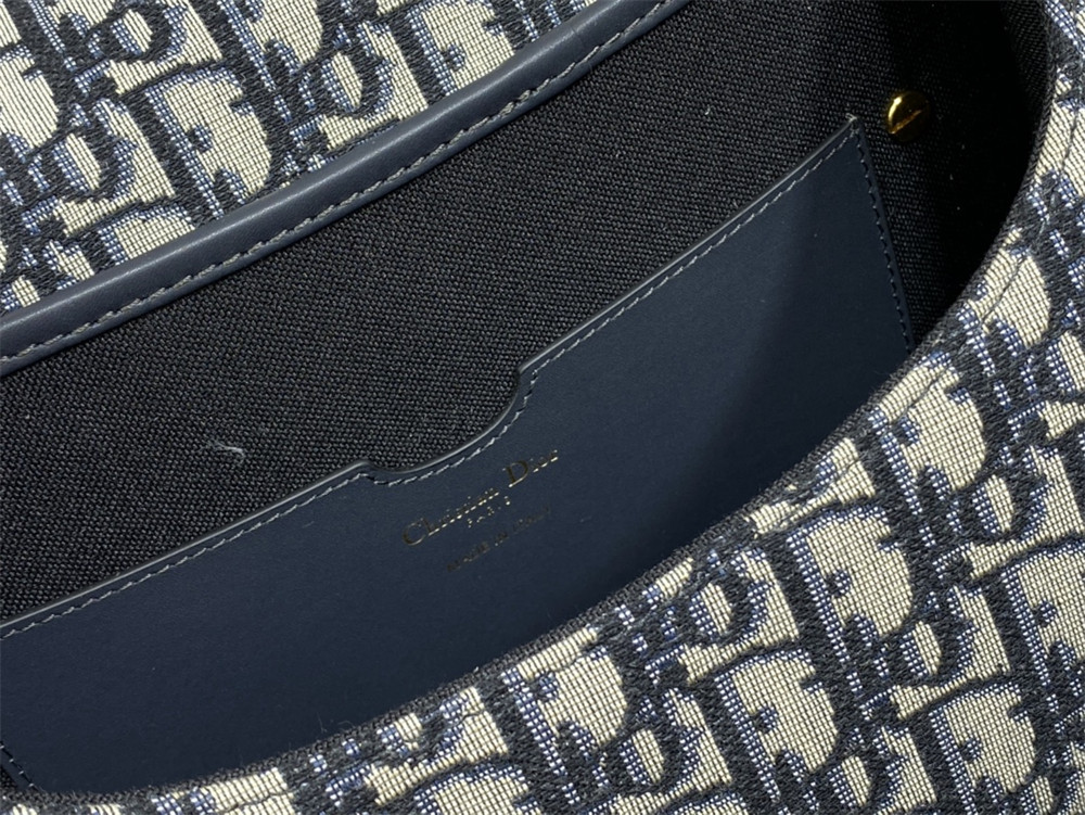 LARGE DIOR BOBBY BAG Blue Dior Oblique Jacquard