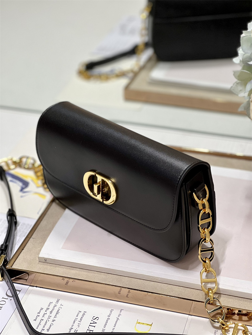 Dior 30 Montaigne Avenue Black 22.5 x 12.5 x 6.5 cm