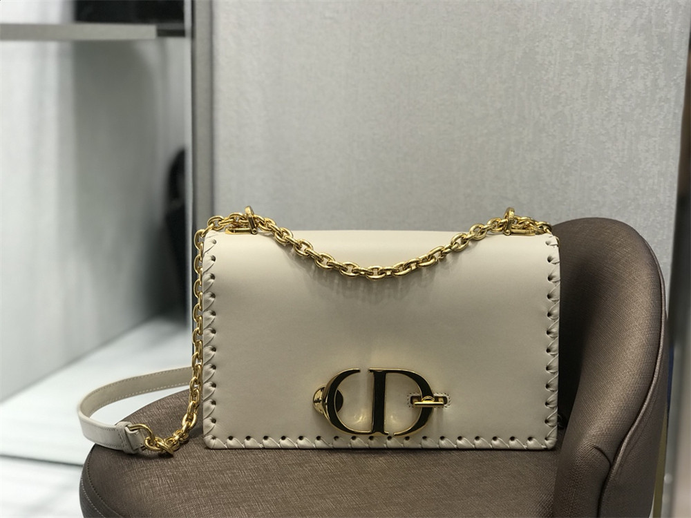 DIOR 30 MONTAIGNE CHAIN BAG WHITE