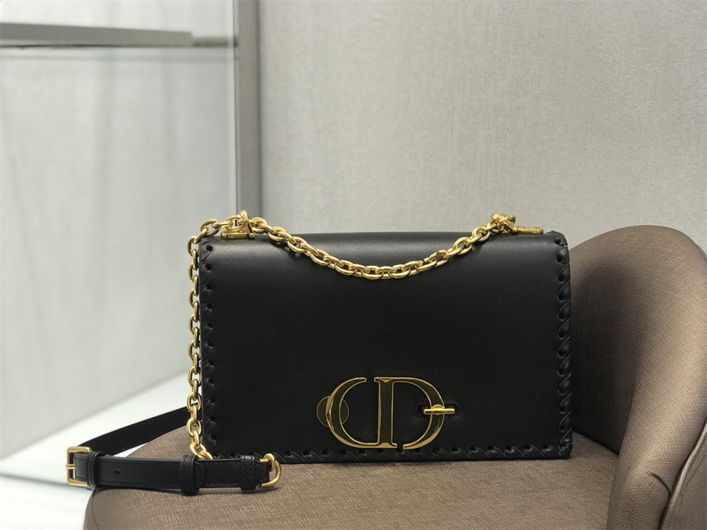 DIOR 30 MONTAIGNE CHAIN BAG BLACK