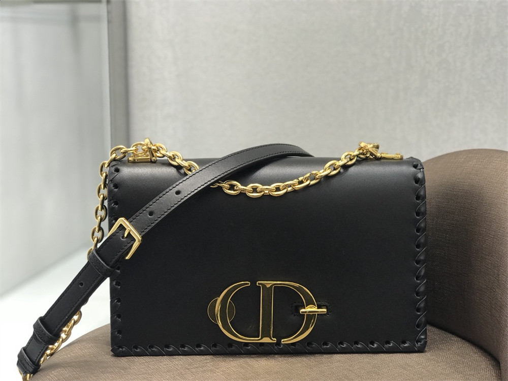 DIOR 30 MONTAIGNE CHAIN BAG BLACK