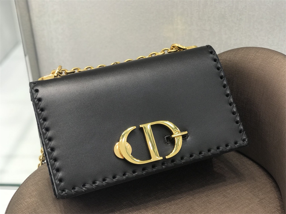 DIOR 30 MONTAIGNE CHAIN BAG BLACK
