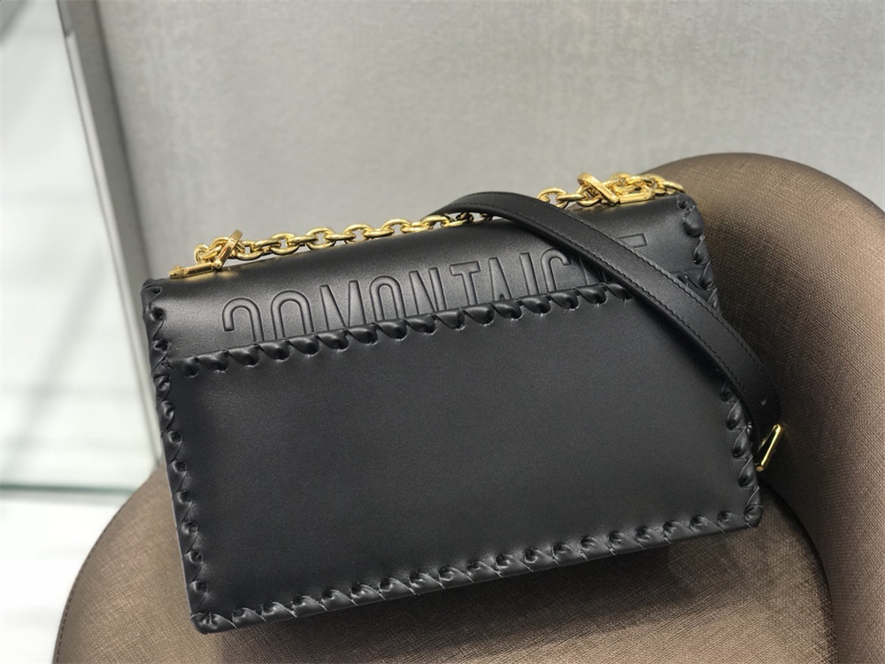 DIOR 30 MONTAIGNE CHAIN BAG BLACK