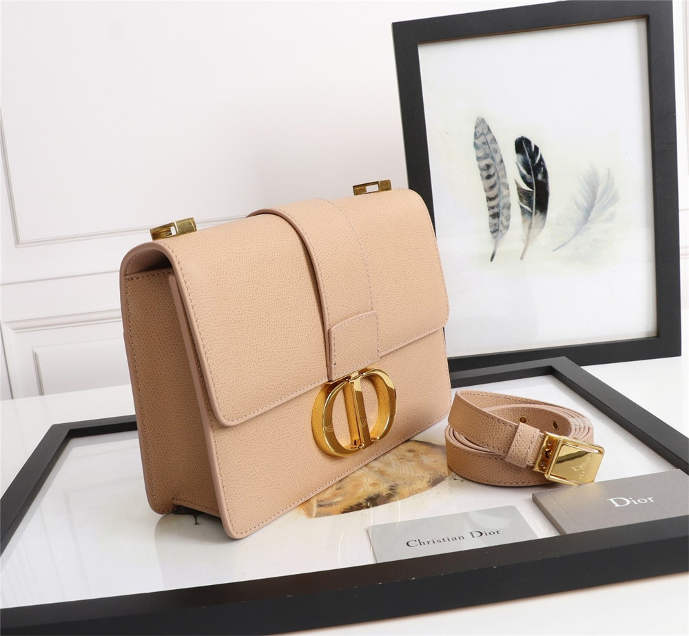 DIOR 30 MONTAIGNE CHAIN BAG Grained Pink