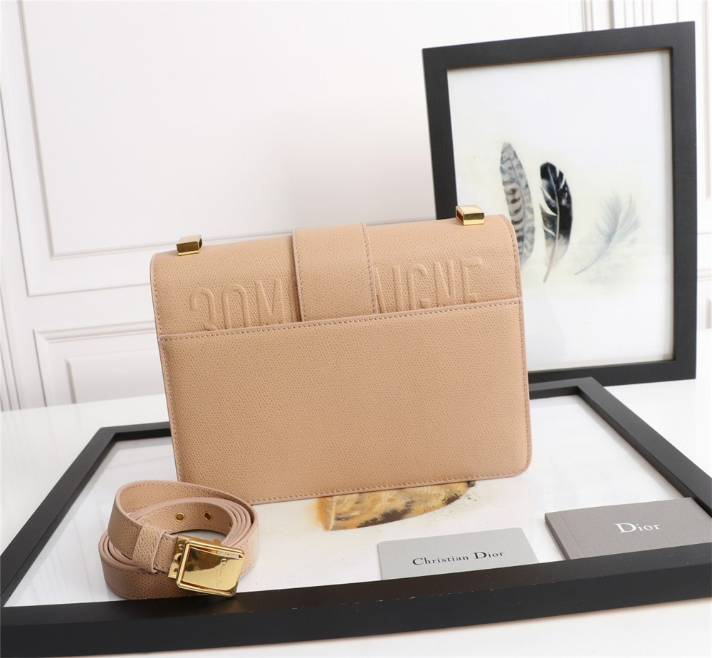 DIOR 30 MONTAIGNE CHAIN BAG Grained Pink