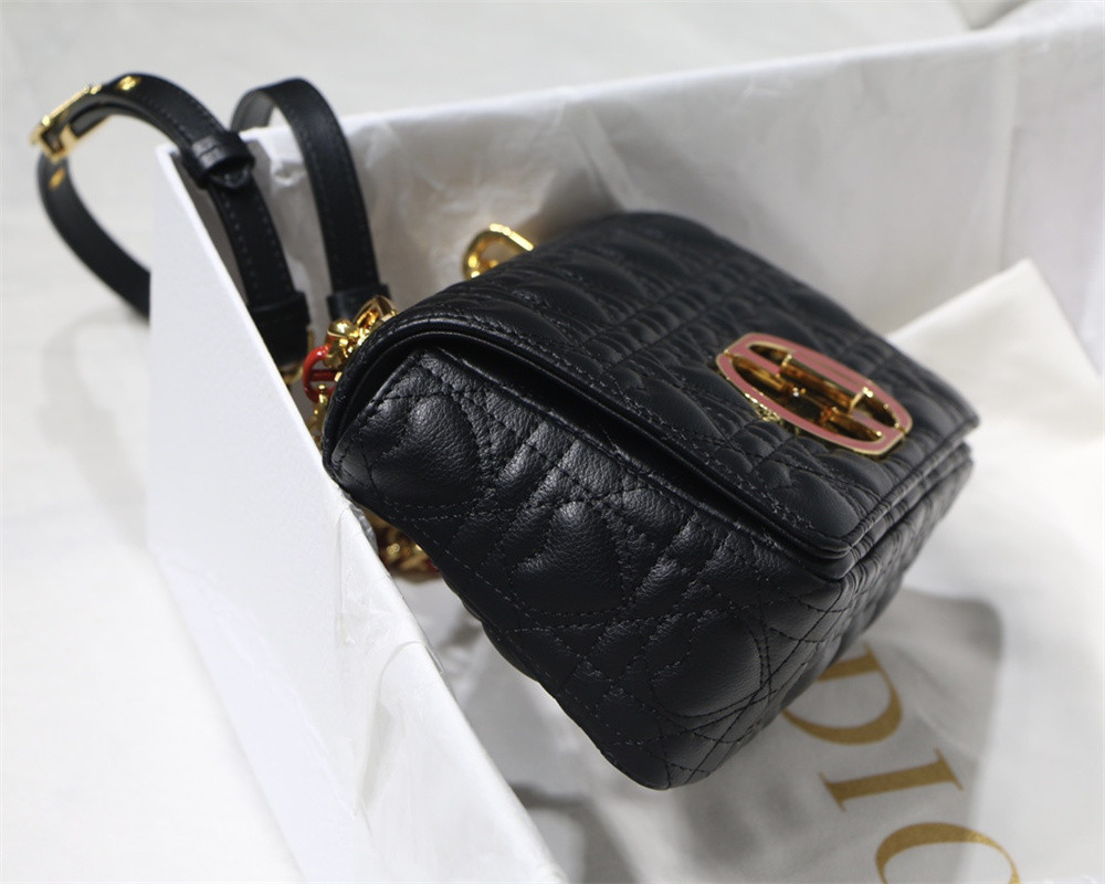 SMALL DIOR CARO BAG amour black 20 x 12 x 7 cm