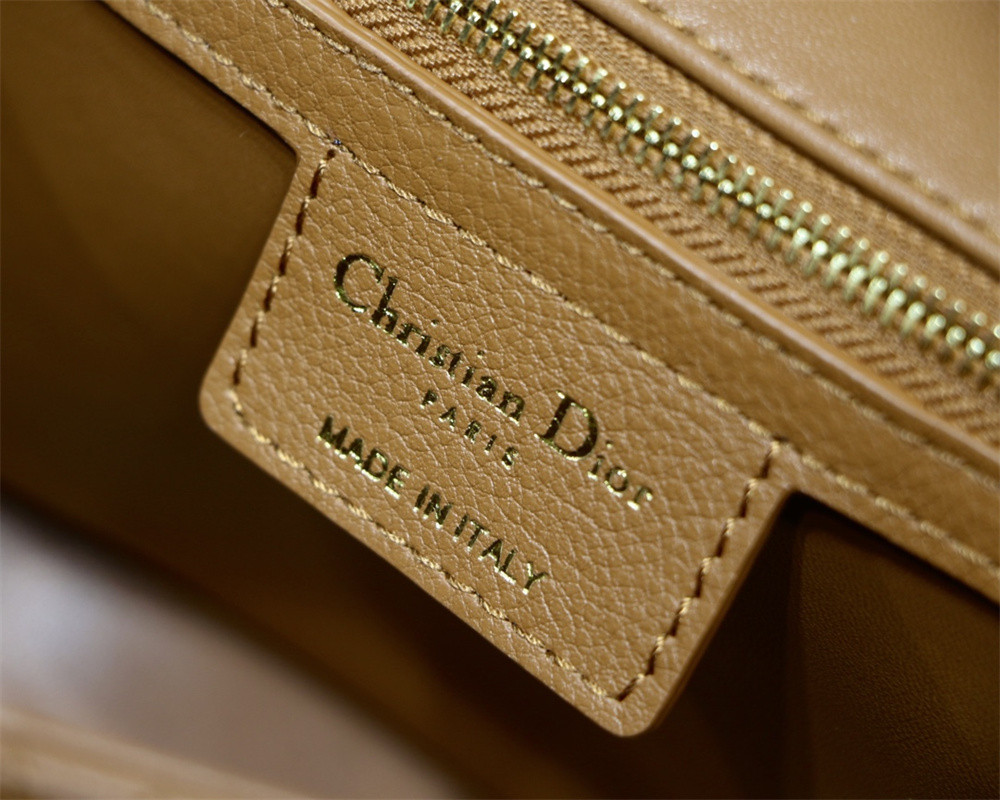 MEDIUM DIOR CARO BAG Caramel Supple Cannage Calfskin 25.5 x 15.5 x 8 cm