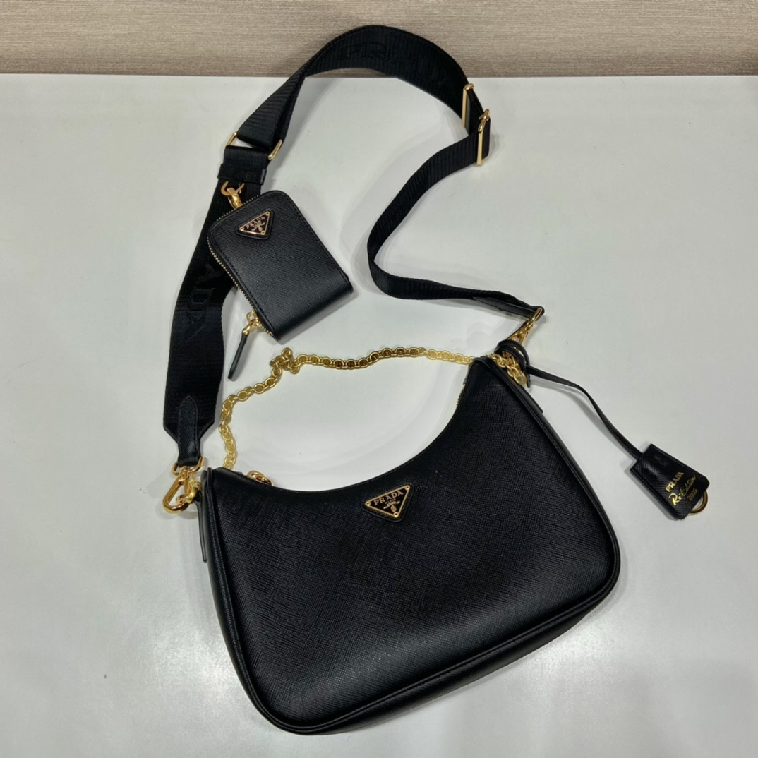 Prada Re-Edition 2005 Saffiano leather bag Black
