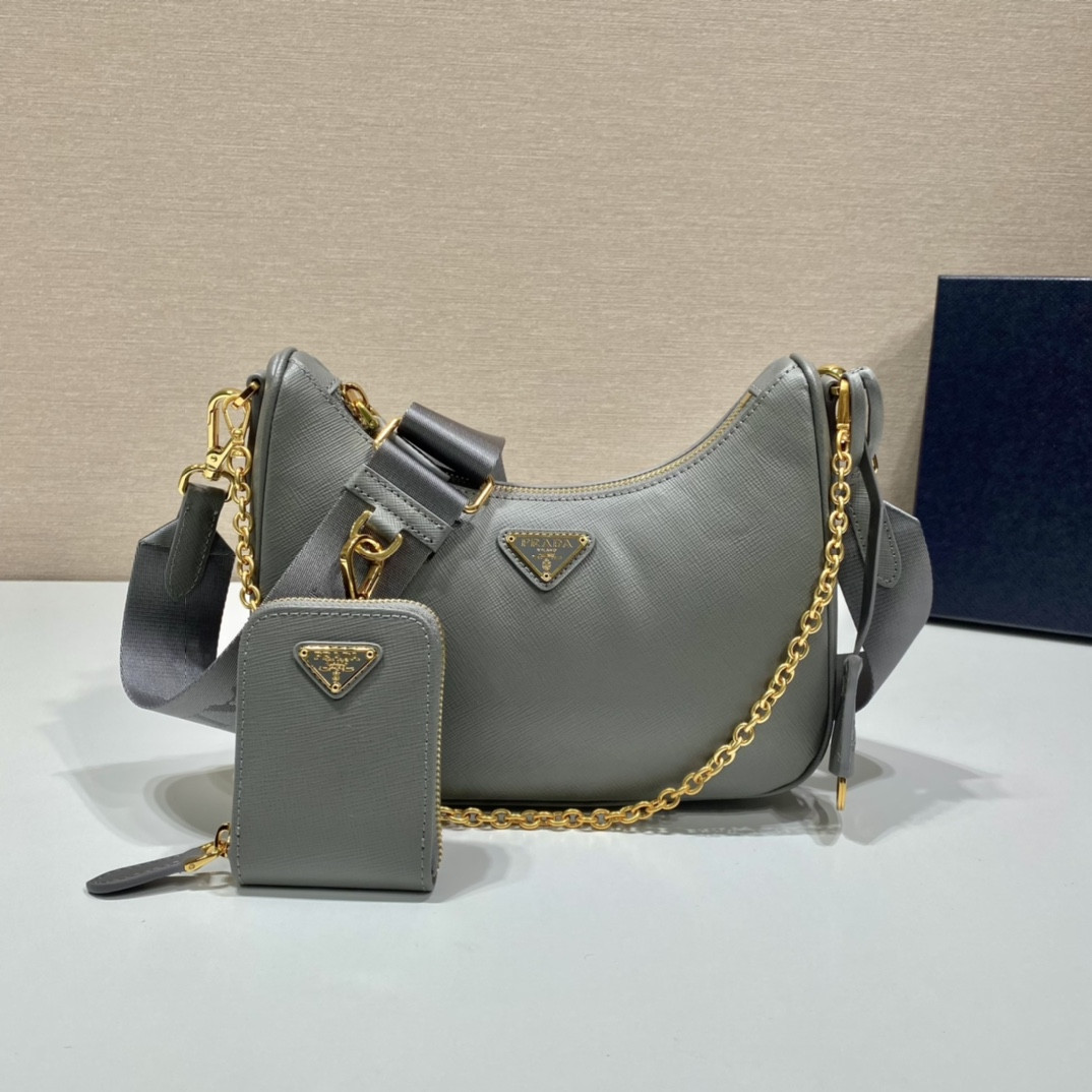 Prada Re-Edition 2005 Saffiano leather bag Grey