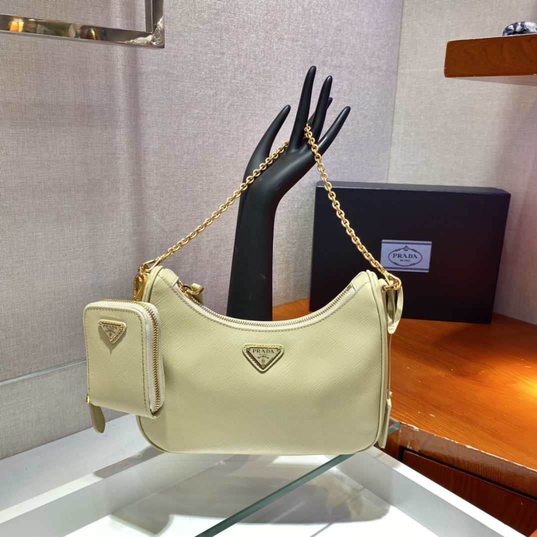 Prada Re-Edition 2005 Saffiano leather bag Yellow