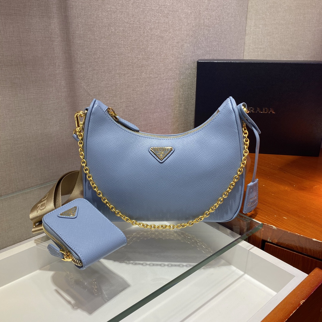 Prada Re-Edition 2005 Saffiano leather bag blue