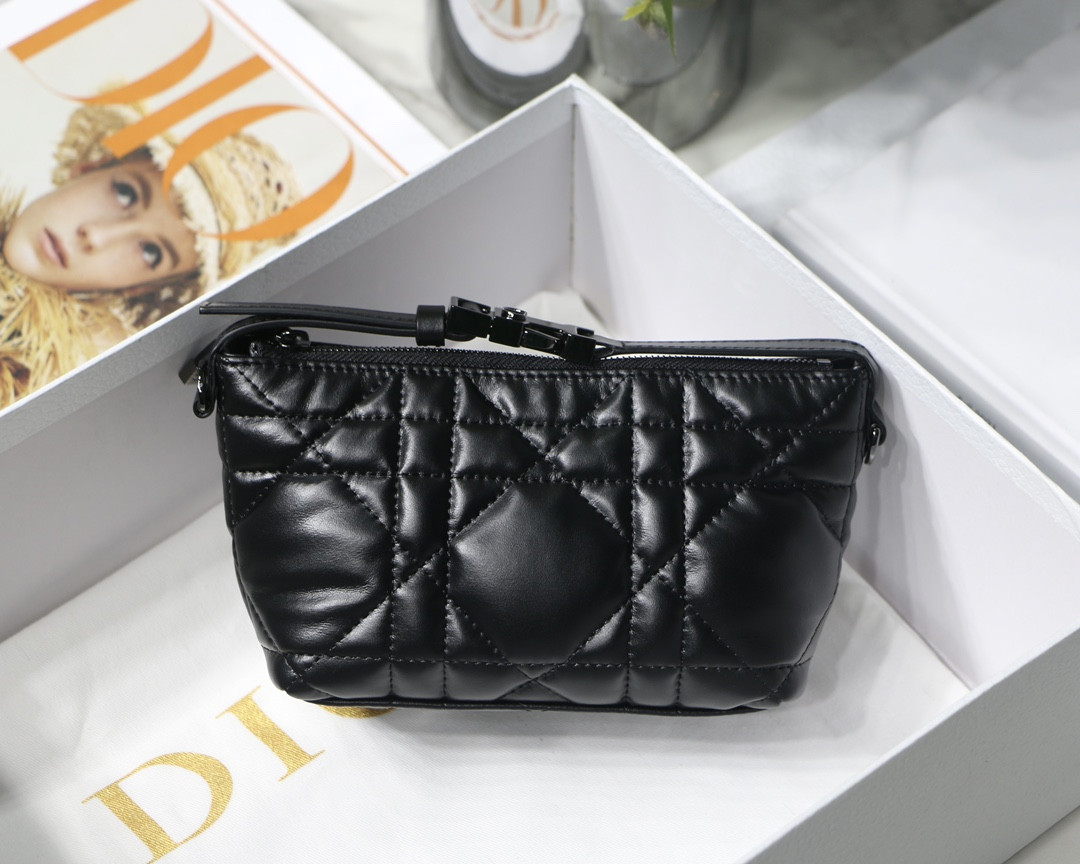 DIOR TRAVEL NOMAD POUCH BLACK