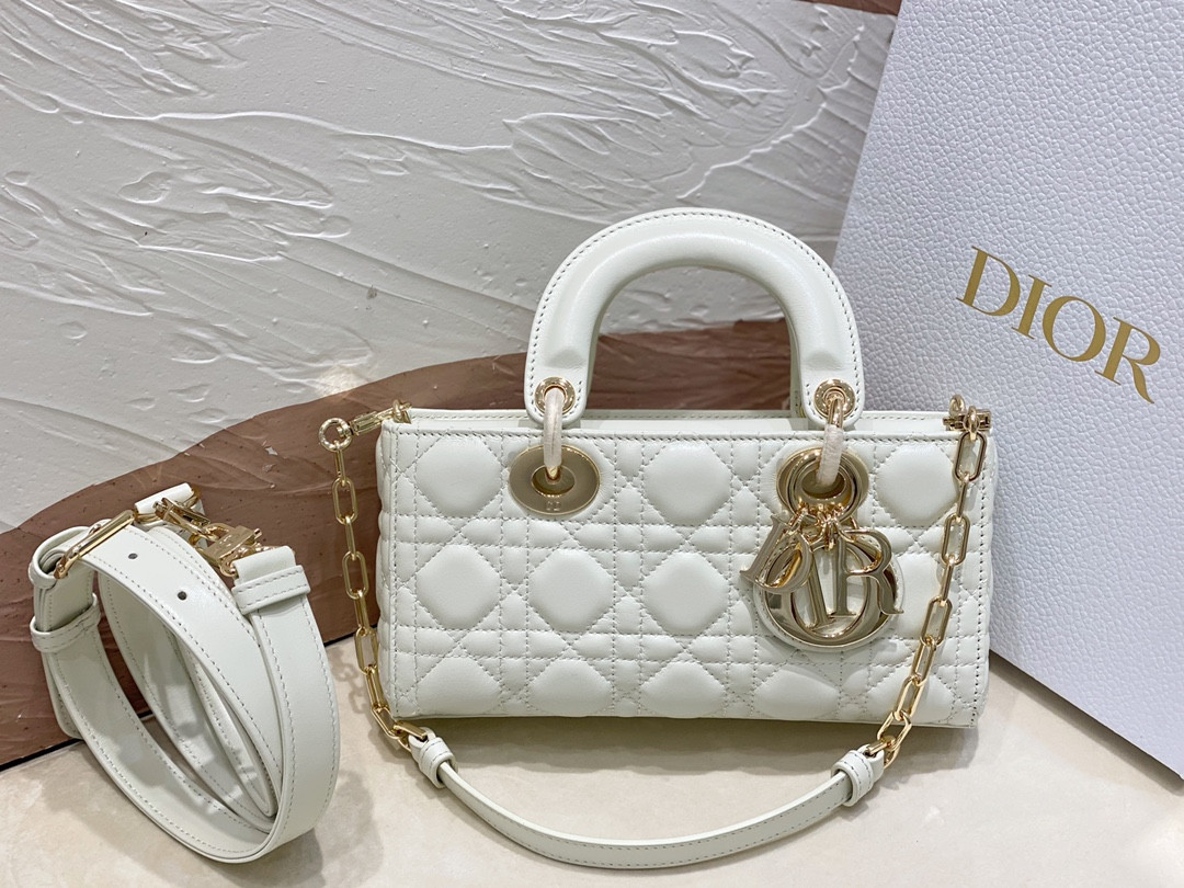 DIOR SMALL LADY D-JOY BAG Latte