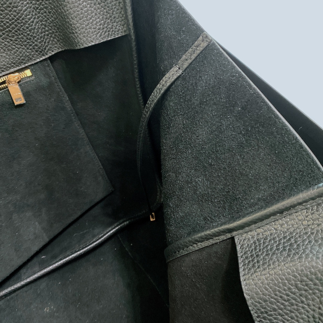 YSL BEA IN GRAINED LEATHER Black