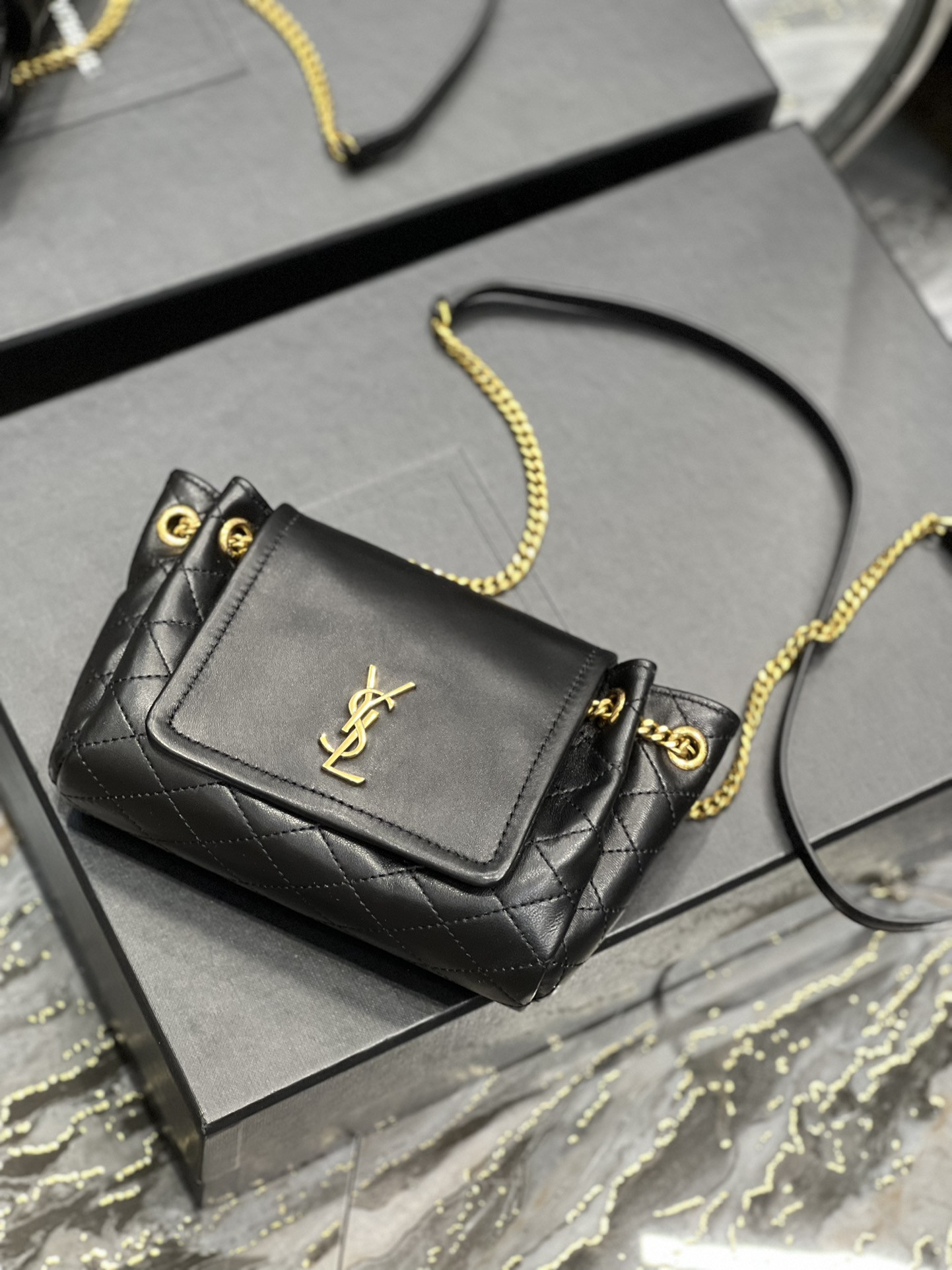 YSL MINI NOLITA BLACK