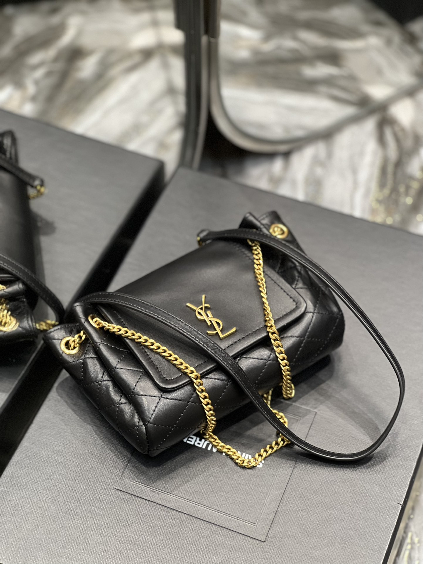 YSL MINI NOLITA BLACK