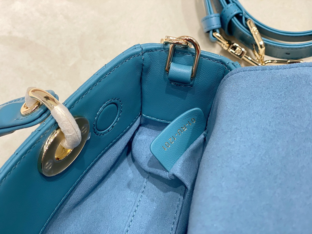 DIOR SMALL LADY D-JOY BAG BLUE
