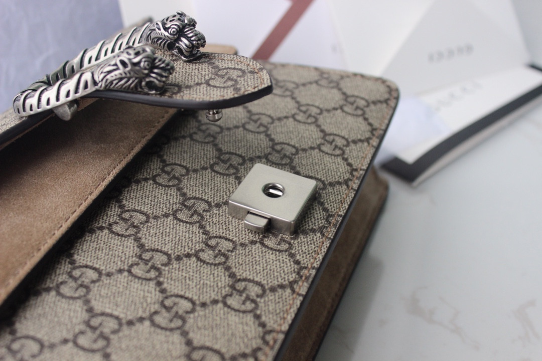 GUCCI DIONYSUS GG SUPREME MINI BAG 8"Wx5"Hx2.3"D