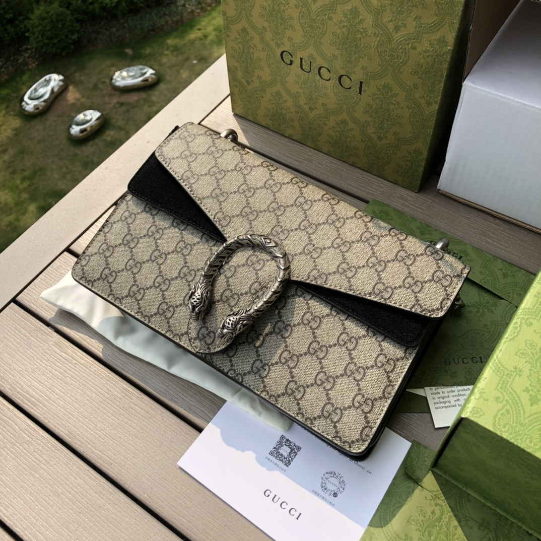 GUCCI DIONYSUS SMALL SHOULDER BAG 11"Wx7"Hx3.5"D