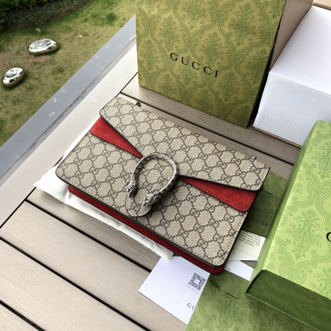 GUCCI DIONYSUS SMALL SHOULDER BAG 11"Wx7"Hx3.5"D