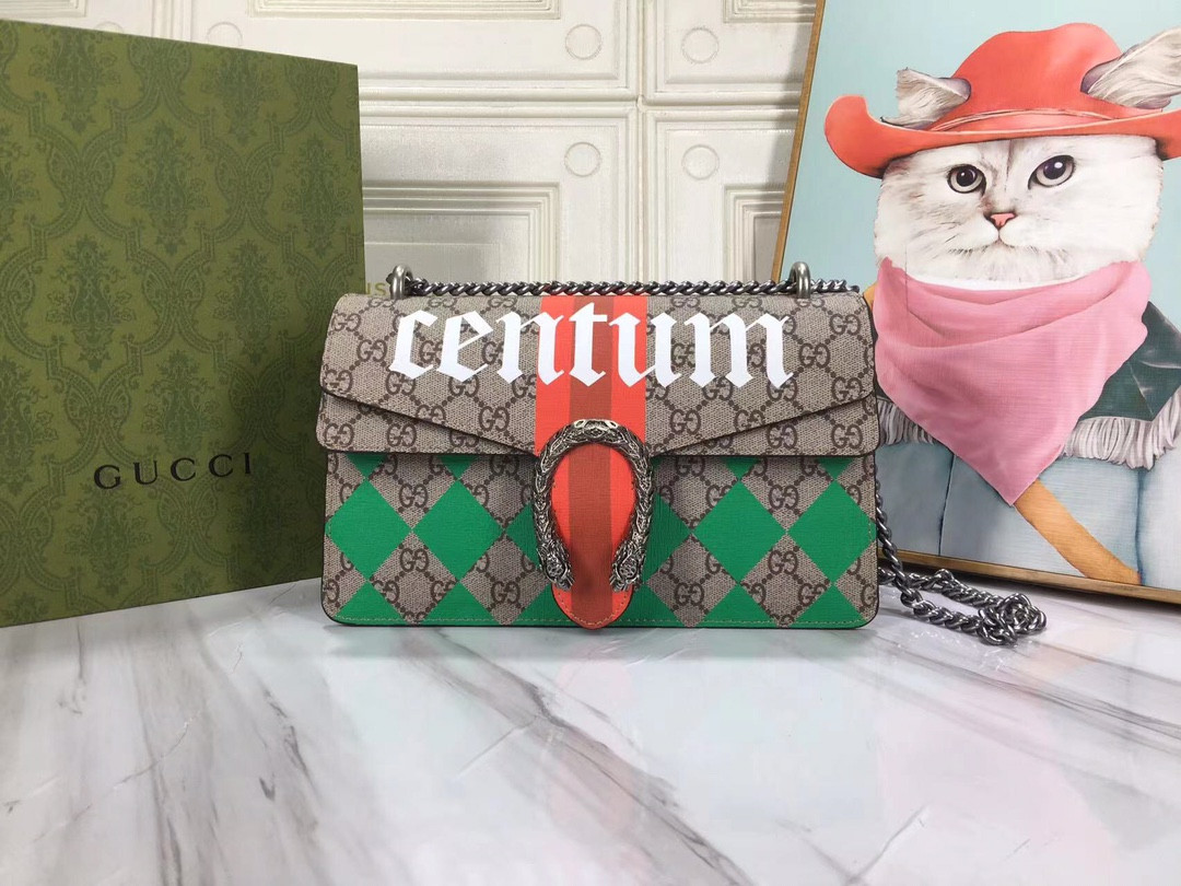 GUCCI DIONYSUS SMALL SHOULDER BAG 11"Wx7"Hx3.5"D