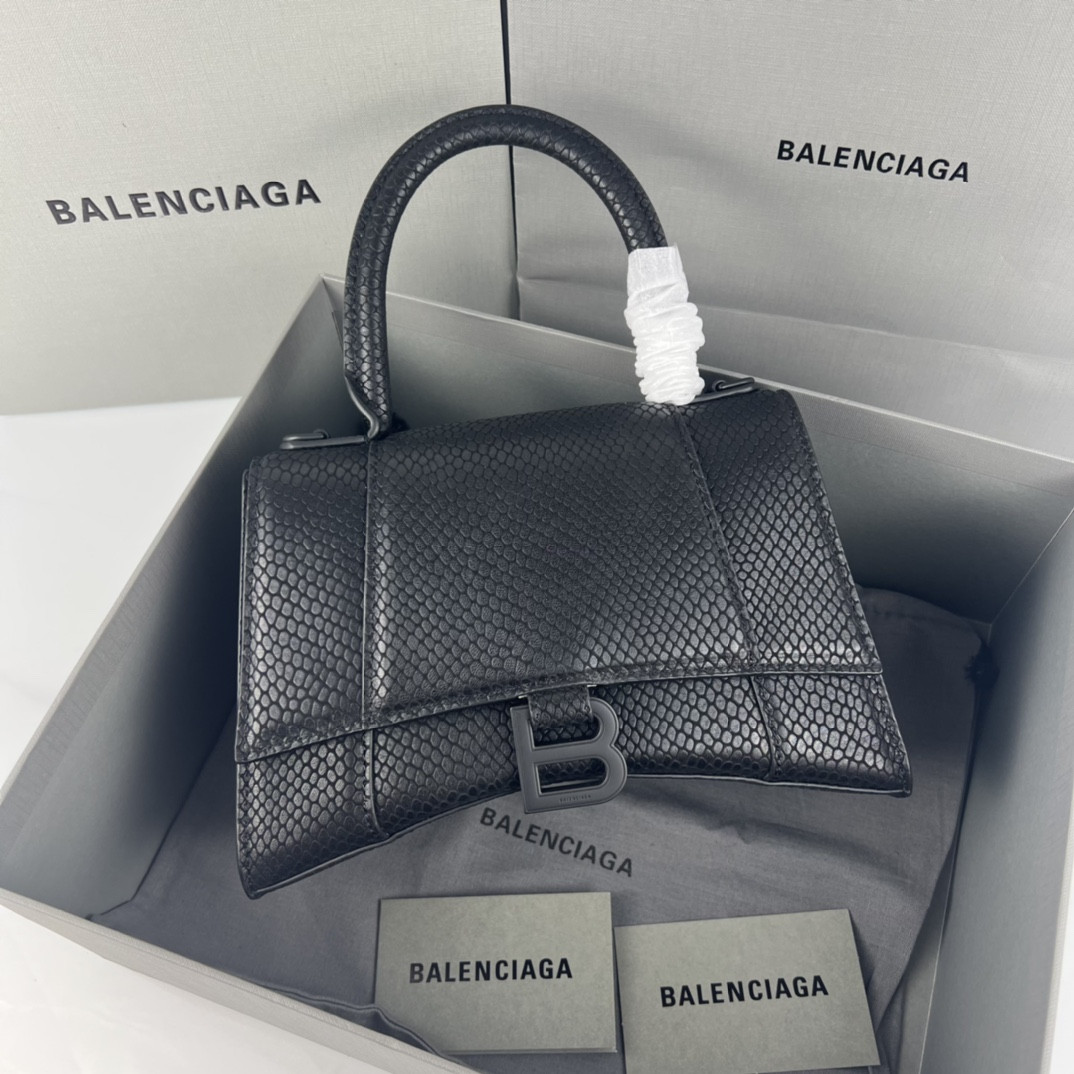 Balenciaga WOMEN'S HOURGLASS SMALL HANDBAG L9 x H5,5 x W3,9 inch
