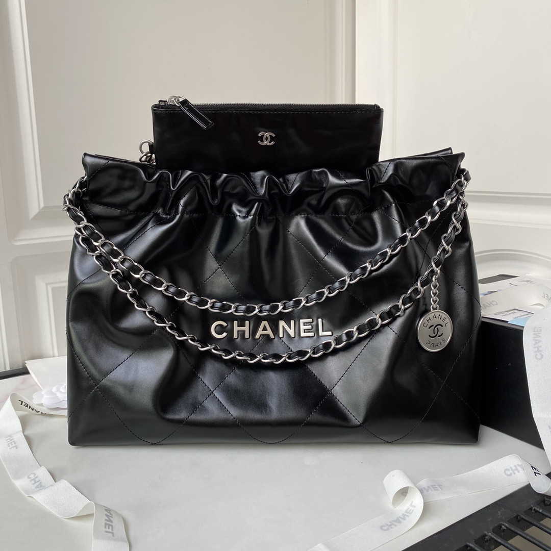 CHANEL 22 HANDBAG Shiny Calfskin 30×45×8cm