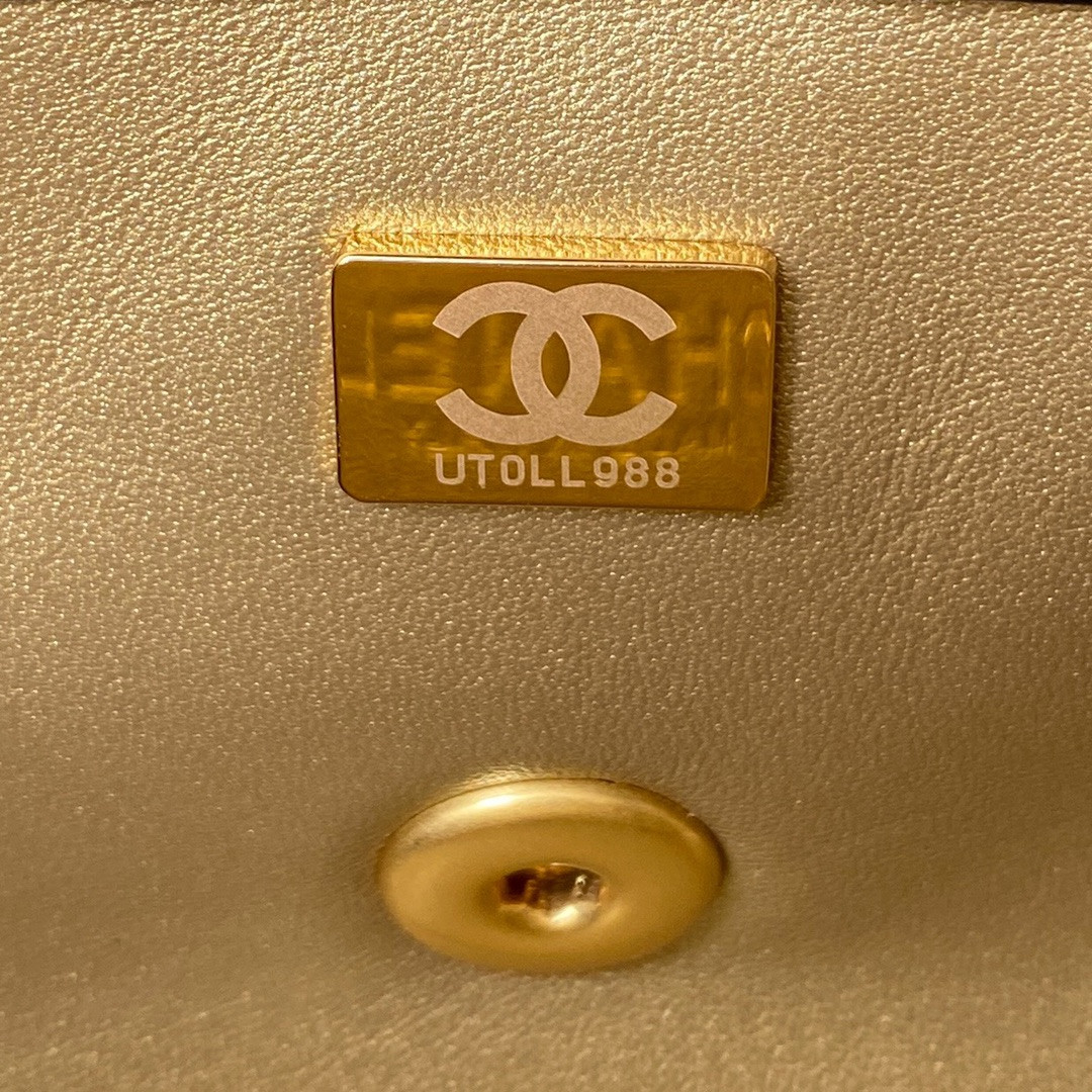CHANEL MINI FLAP BAG 4.7 × 7.8 × 2.3 in