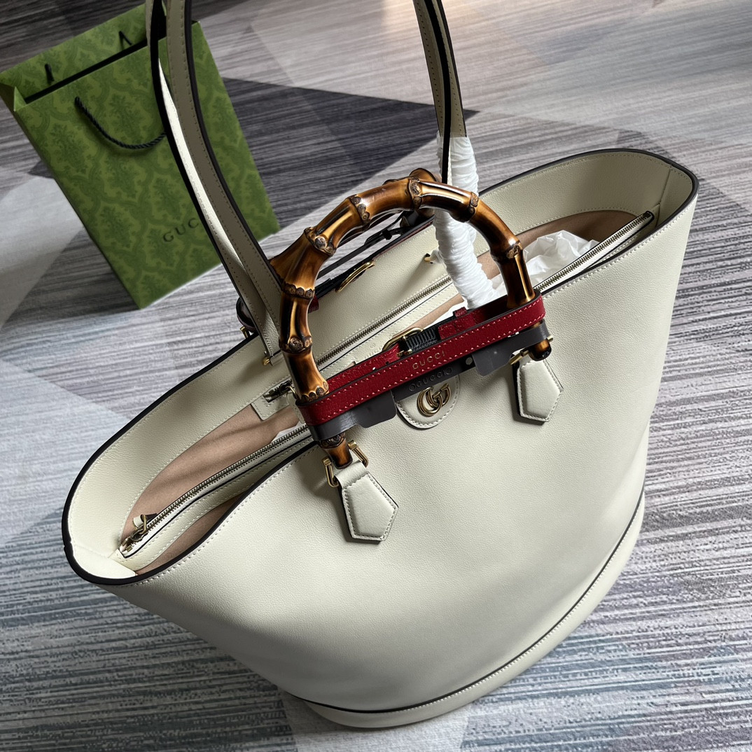 GUCCI DIANA LARGE TOTE BAG White 40W x 34H x 21D CM