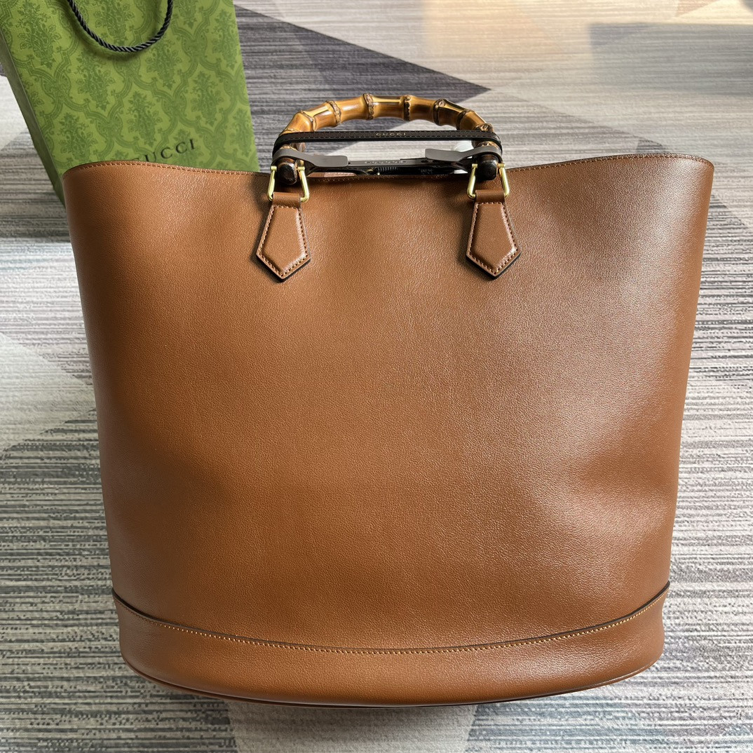 GUCCI DIANA LARGE TOTE BAG Brown 40W x 34H x 21D CM