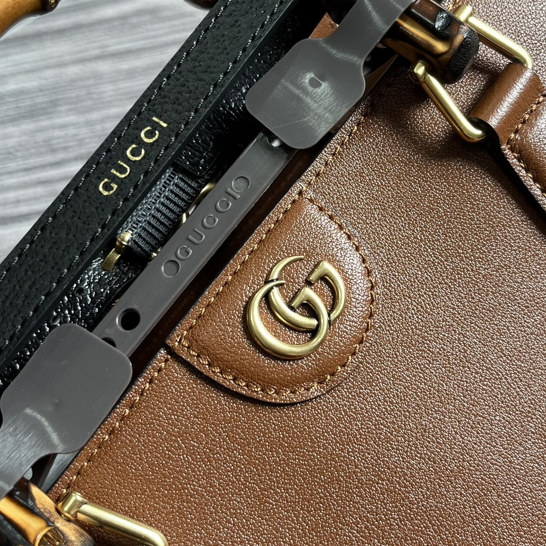 GUCCI DIANA LARGE TOTE BAG Brown 40W x 34H x 21D CM