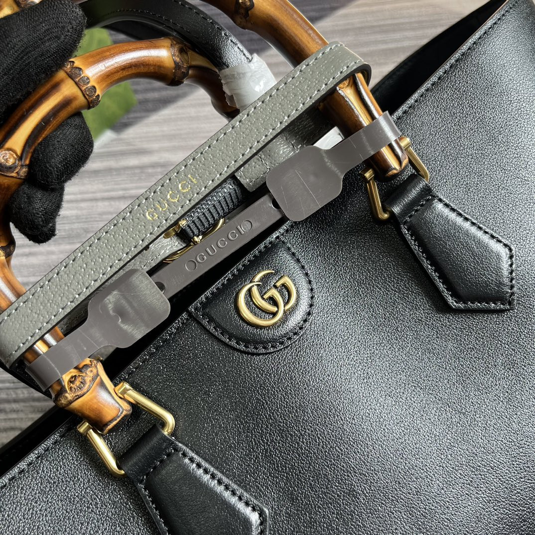 GUCCI DIANA LARGE TOTE BAG Black 40W x 34H x 21D CM