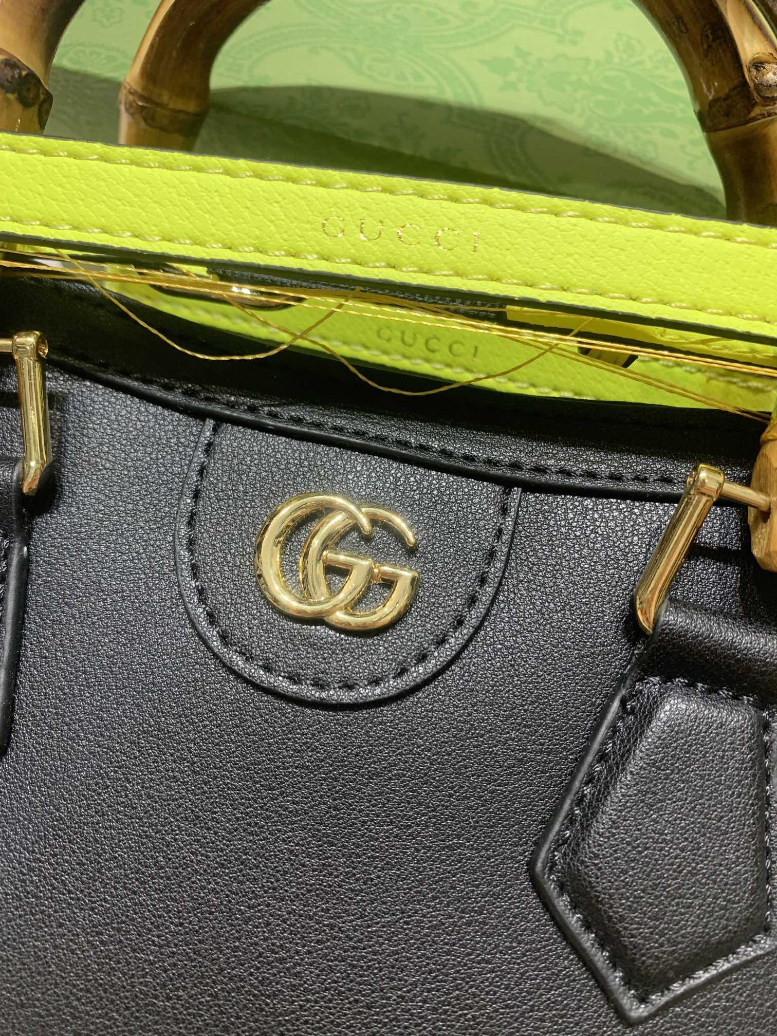 GUCCI DIANA MINI TOTE BAG Navy 20W x 16H x 10D CM