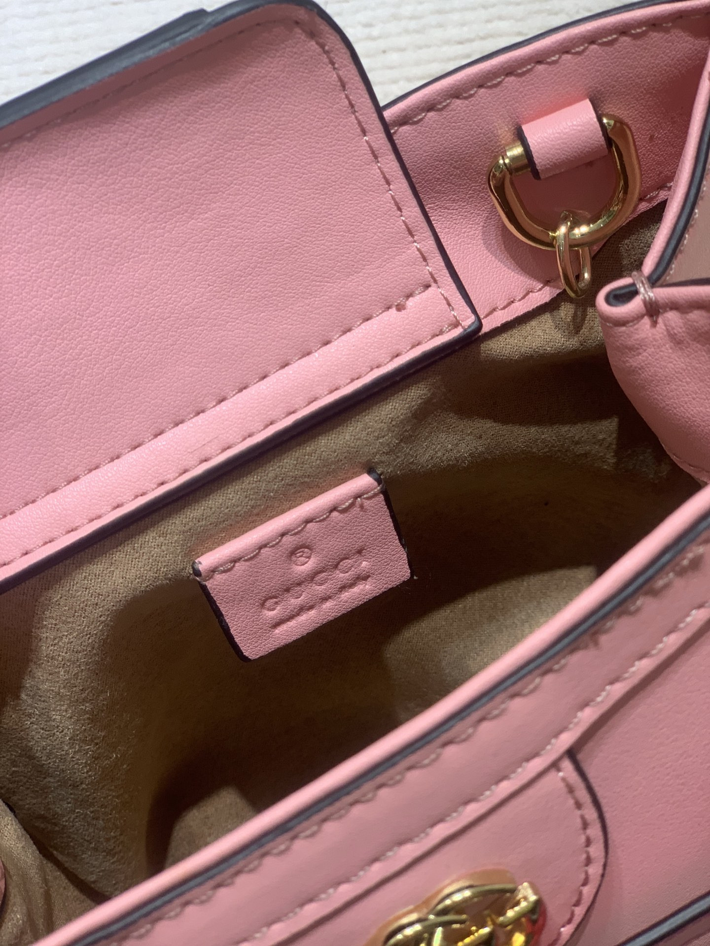 GUCCI DIANA MINI TOTE BAG Pink 20W x 16H x 10D CM