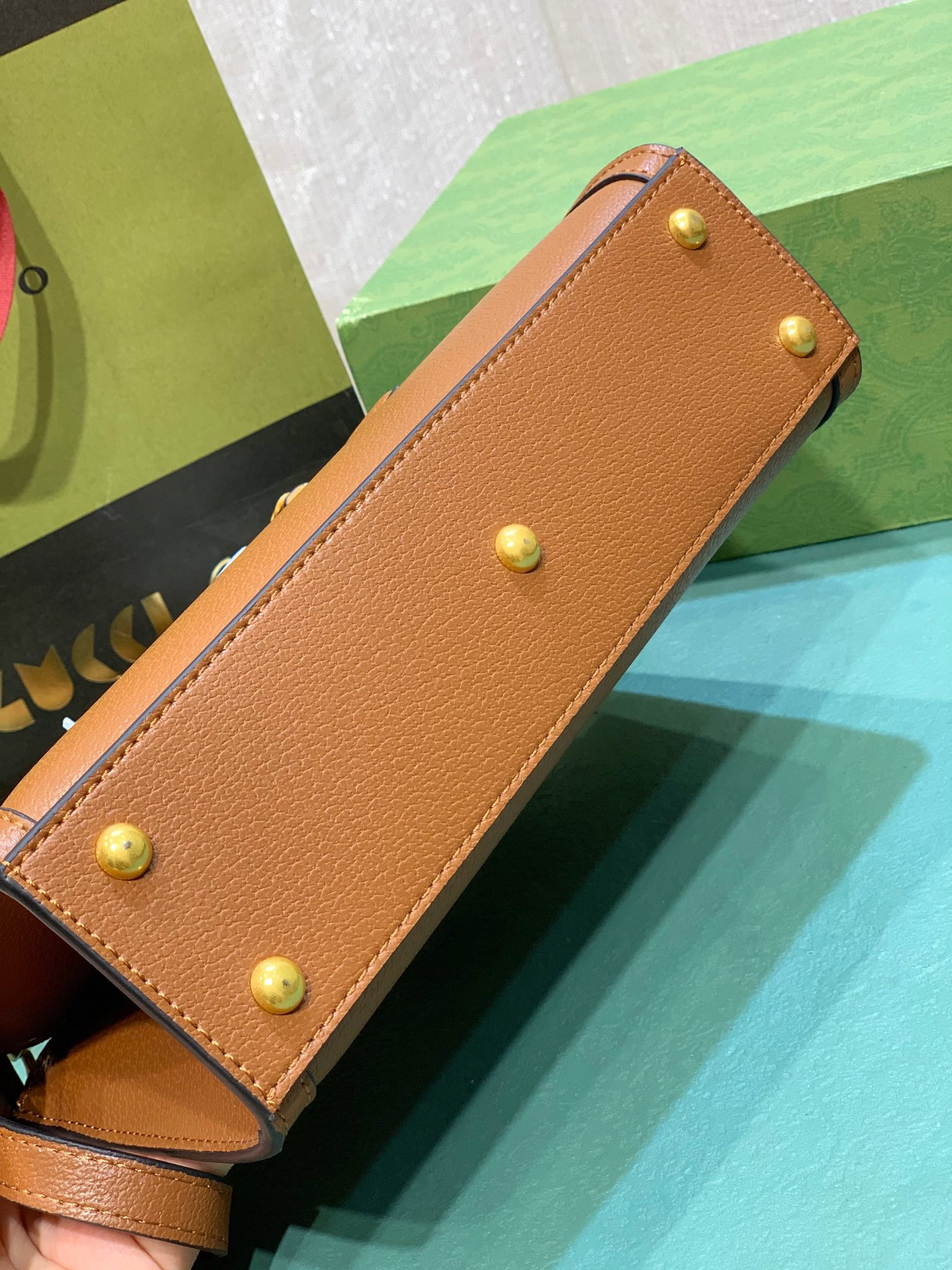 GUCCI DIANA SMALL SHOULDER BAG Brown 25W x 16H x 9D CM