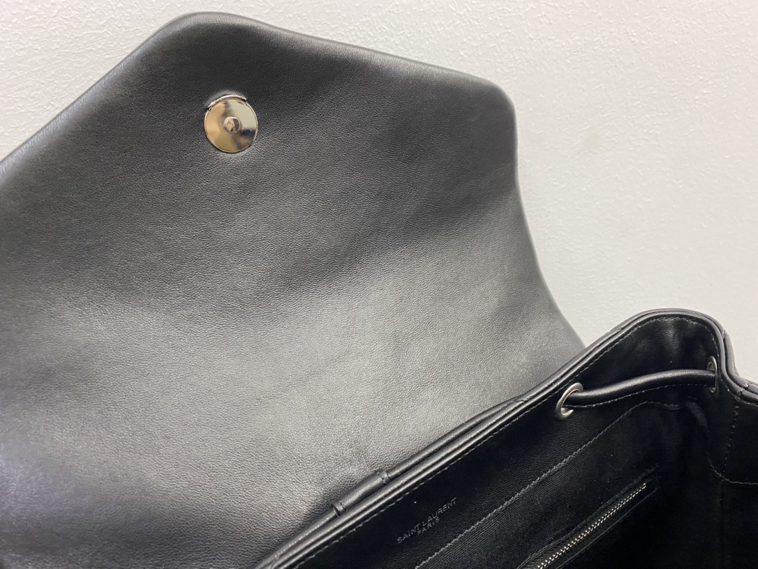 YSL LOULOU BACKPACK BLACK 33x26x13cm