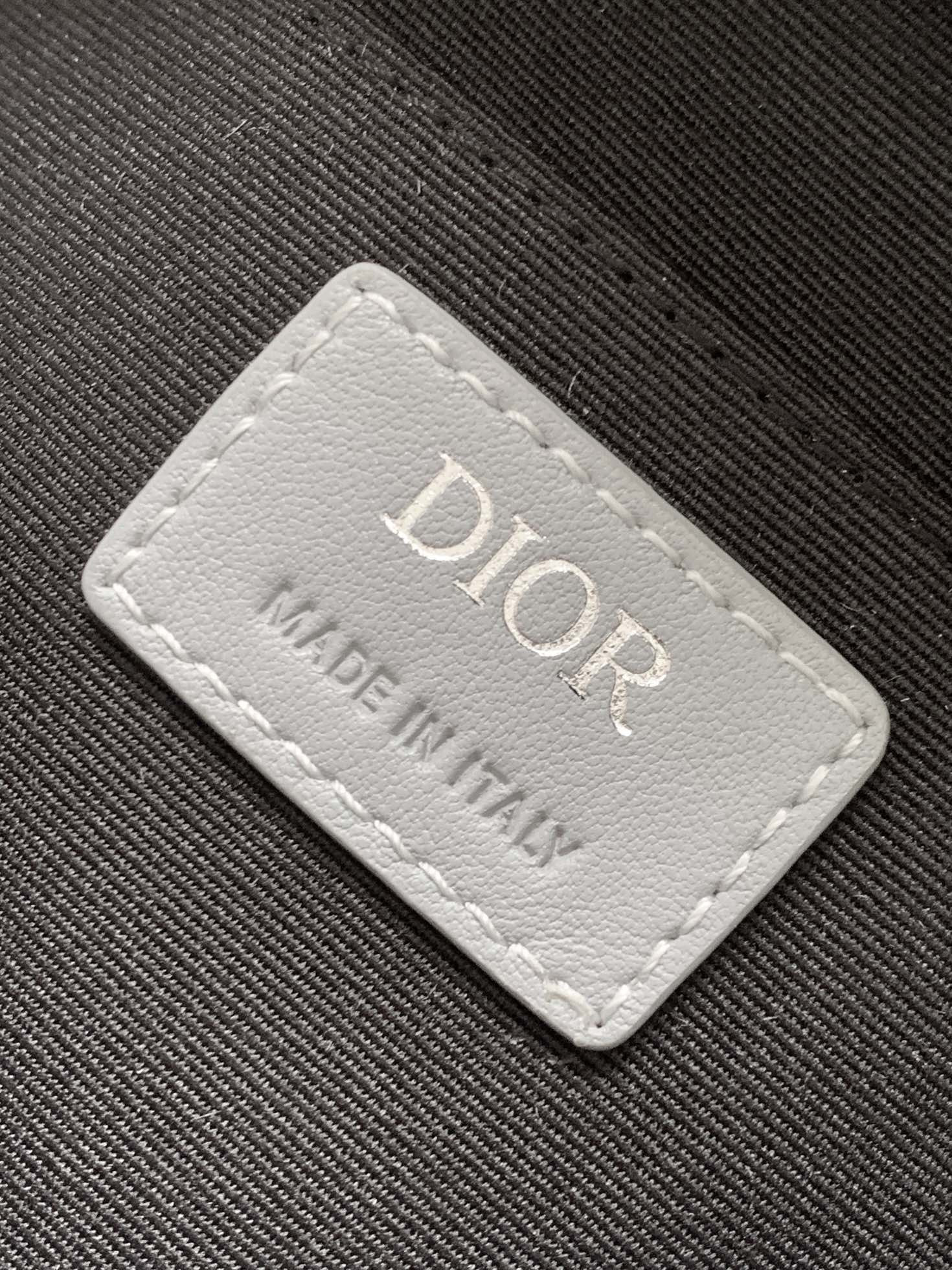 Dior Lingot Toiletry Bag Gray Mirage Technical Fabric 8.5 x 5 x 4 inches