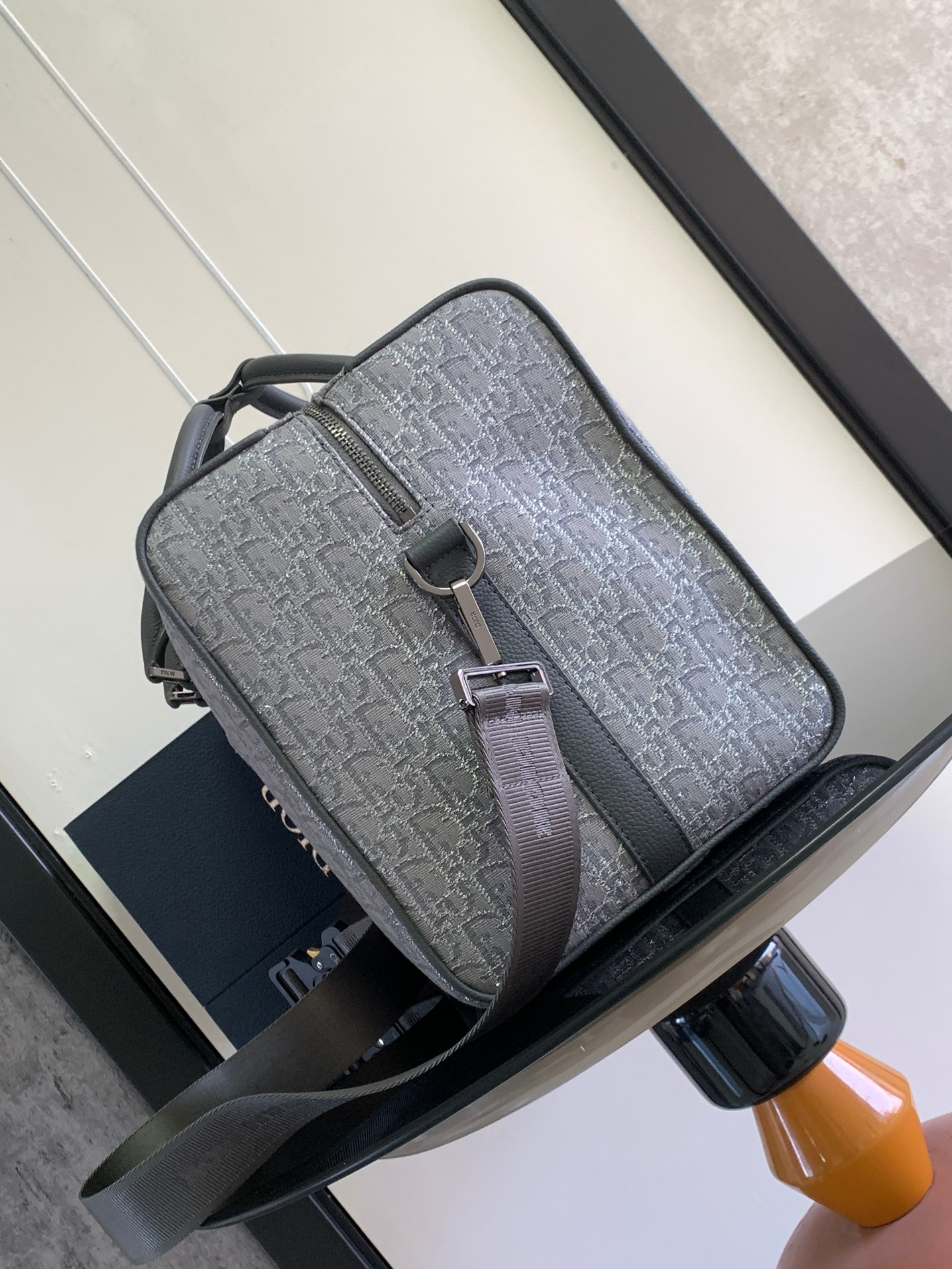 Dior Lingot Bag Gray 50 x 25 x 21.5 cm