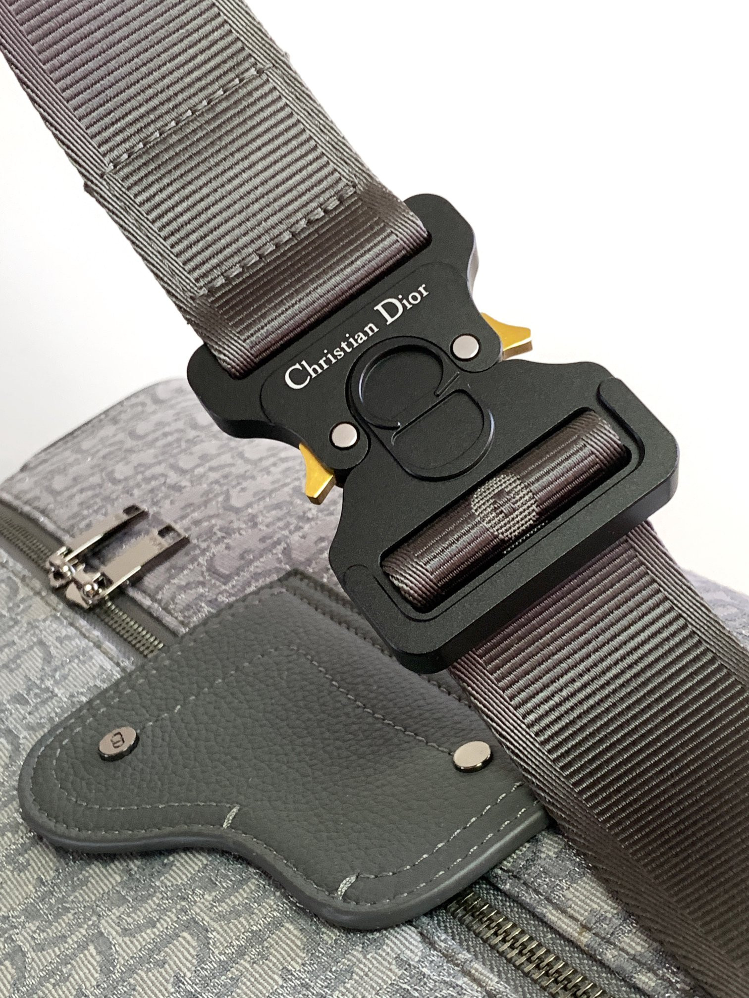 Dior Lingot Bag Gray 50 x 25 x 21.5 cm