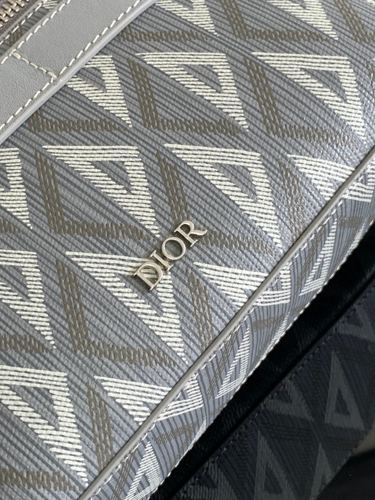 DIOR Safari Bag with Strap light Gray 8.5 x 6 x 2.5 inches