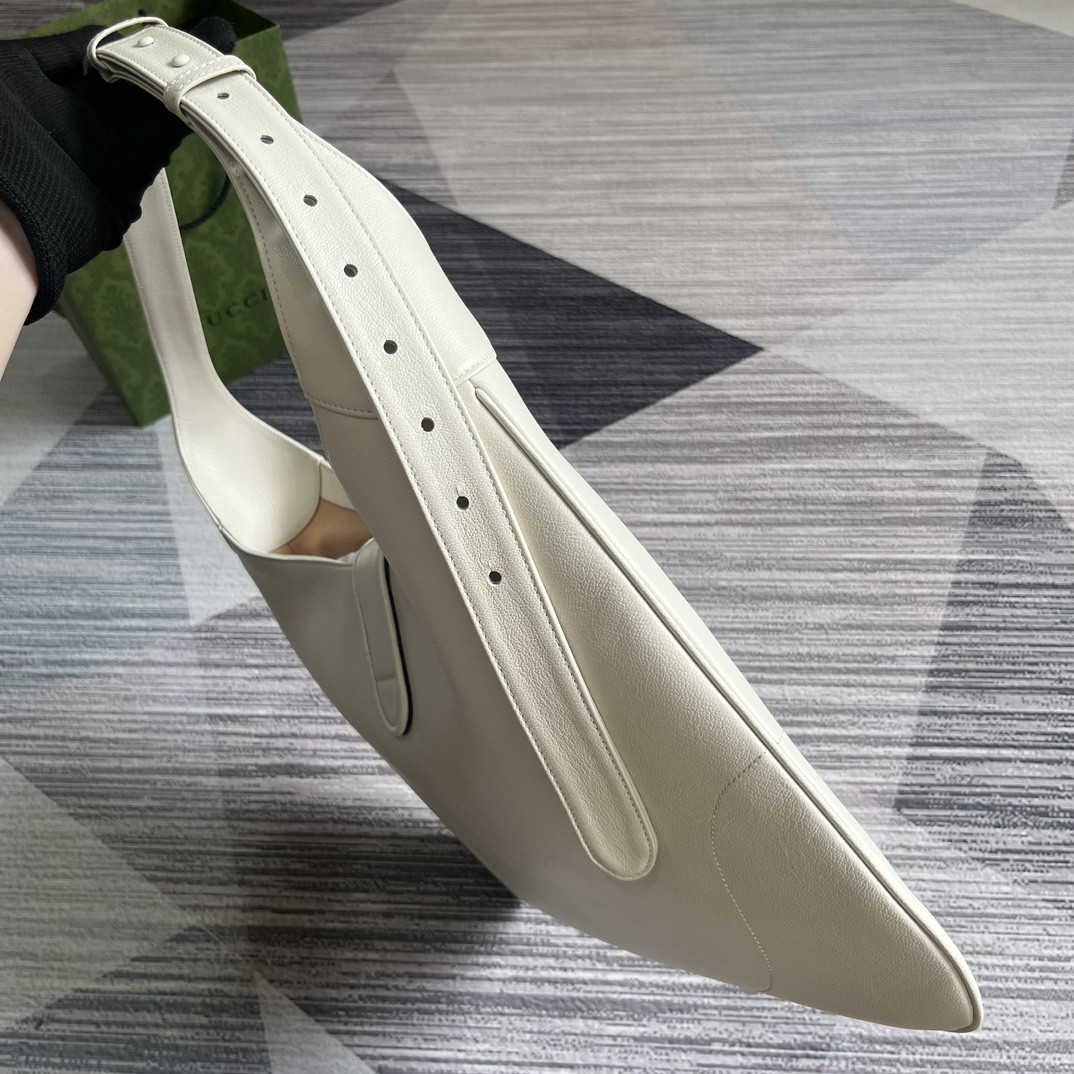 GUCCI APHRODITE LARGE SHOULDER BAG WHITE 18"W x 11.8"H x 0.8"D