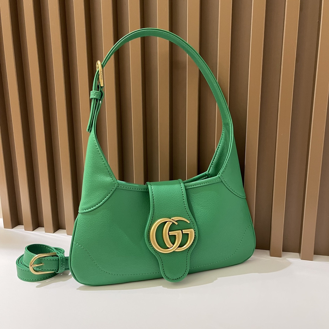 GUCCI APHRODITE SHOULDER BAG GREEN 27 X 13.5 X 2 cm