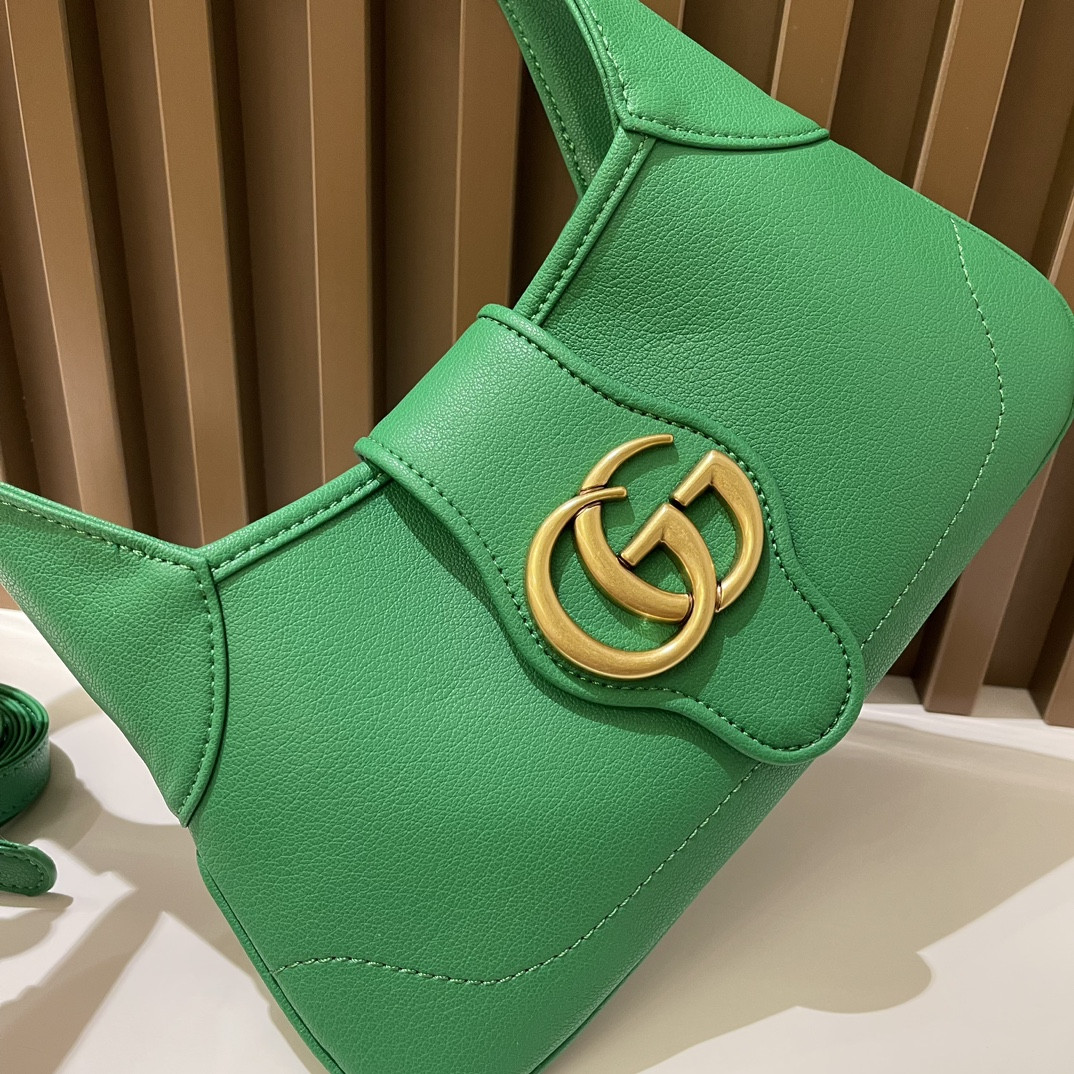 GUCCI APHRODITE SHOULDER BAG GREEN 27 X 13.5 X 2 cm