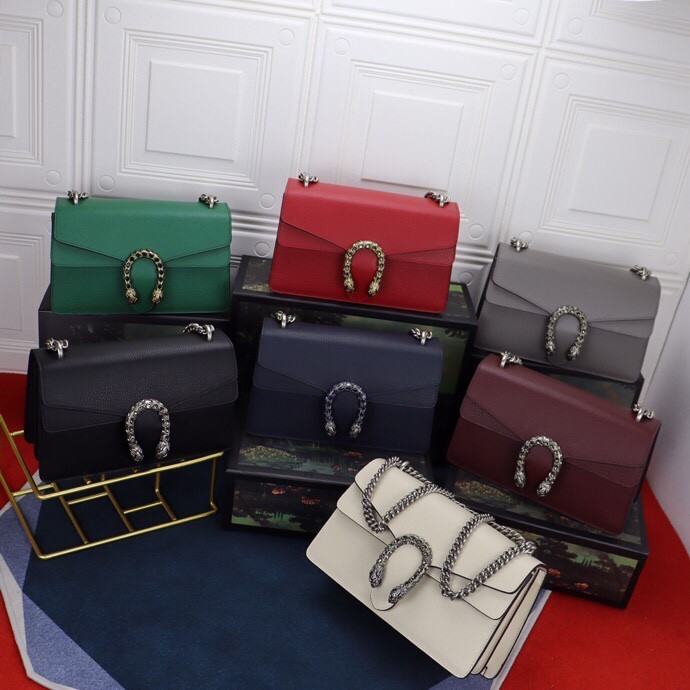 GUCCI DIONYSUS SMALL SHOULDER BAG WHITE 28x18x9cm