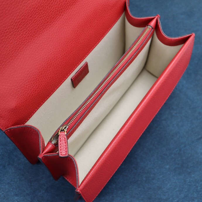 GUCCI DIONYSUS SMALL SHOULDER BAG RED 28x18x9cm