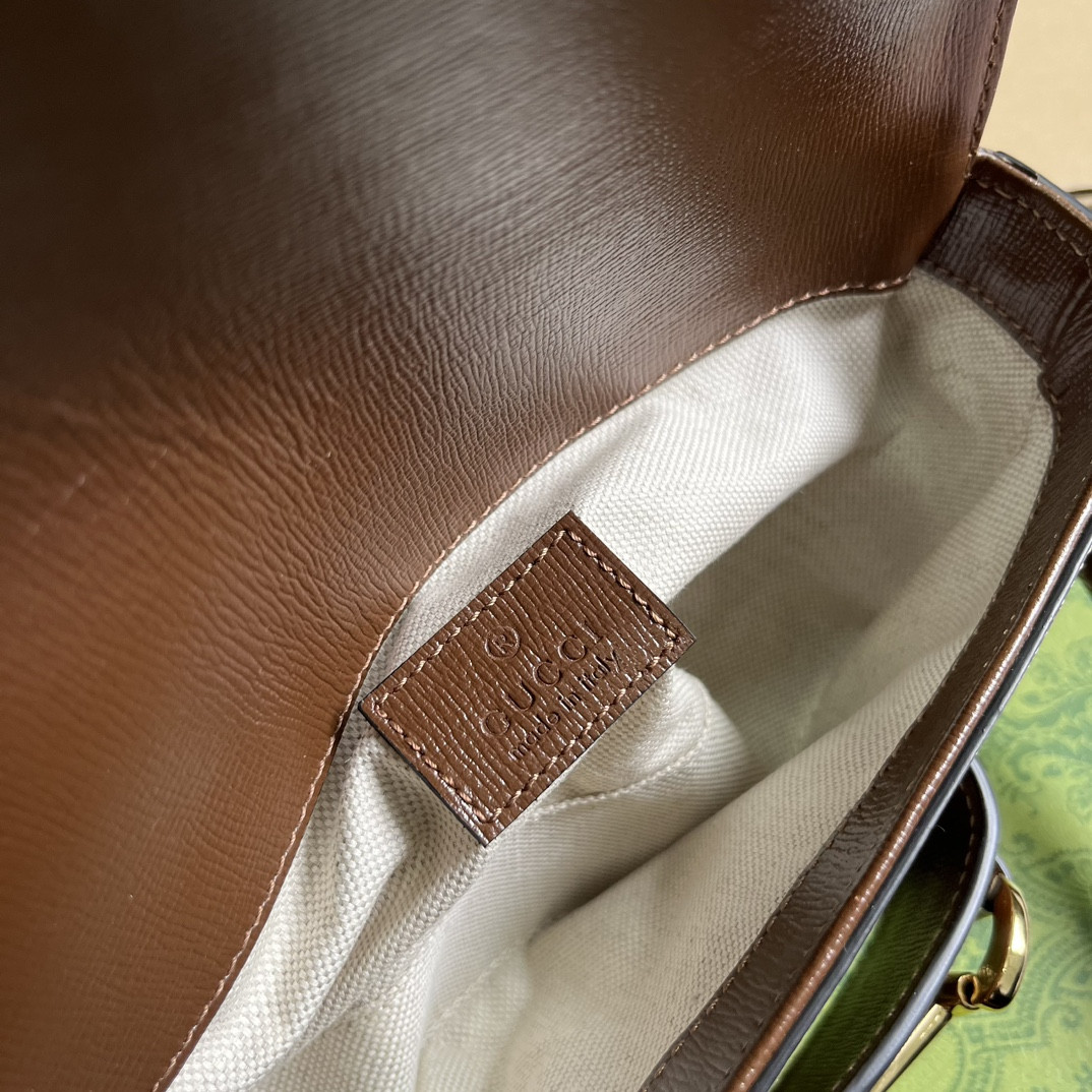 GUCCI HORSEBIT 1955 MINI SHOULDER BAG 7.7"W x 5-3.1"H x 2.4-1.2"D