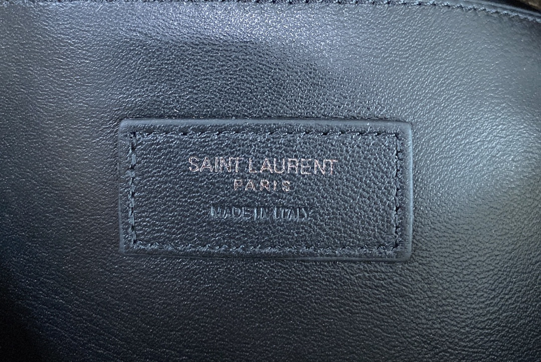 YSL NIKI BABY IN VINTAGE LEATHER DARK BEIGE 8.2 X 6 X 2.9 INCHES