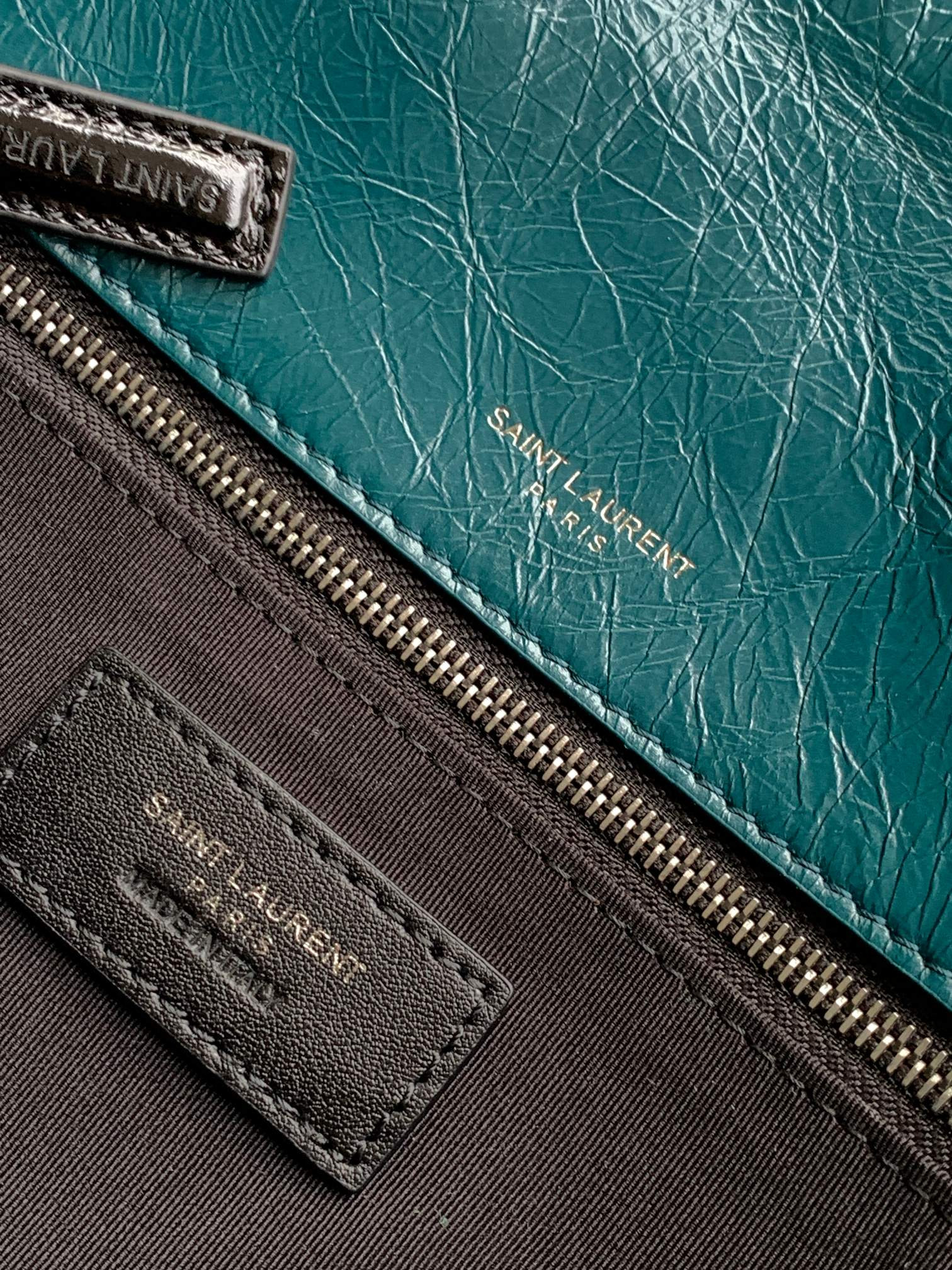 YSL NIKI MEDIUM IN VINTAGE LEATHER 11 X 7.8 X 3.3 INCHES