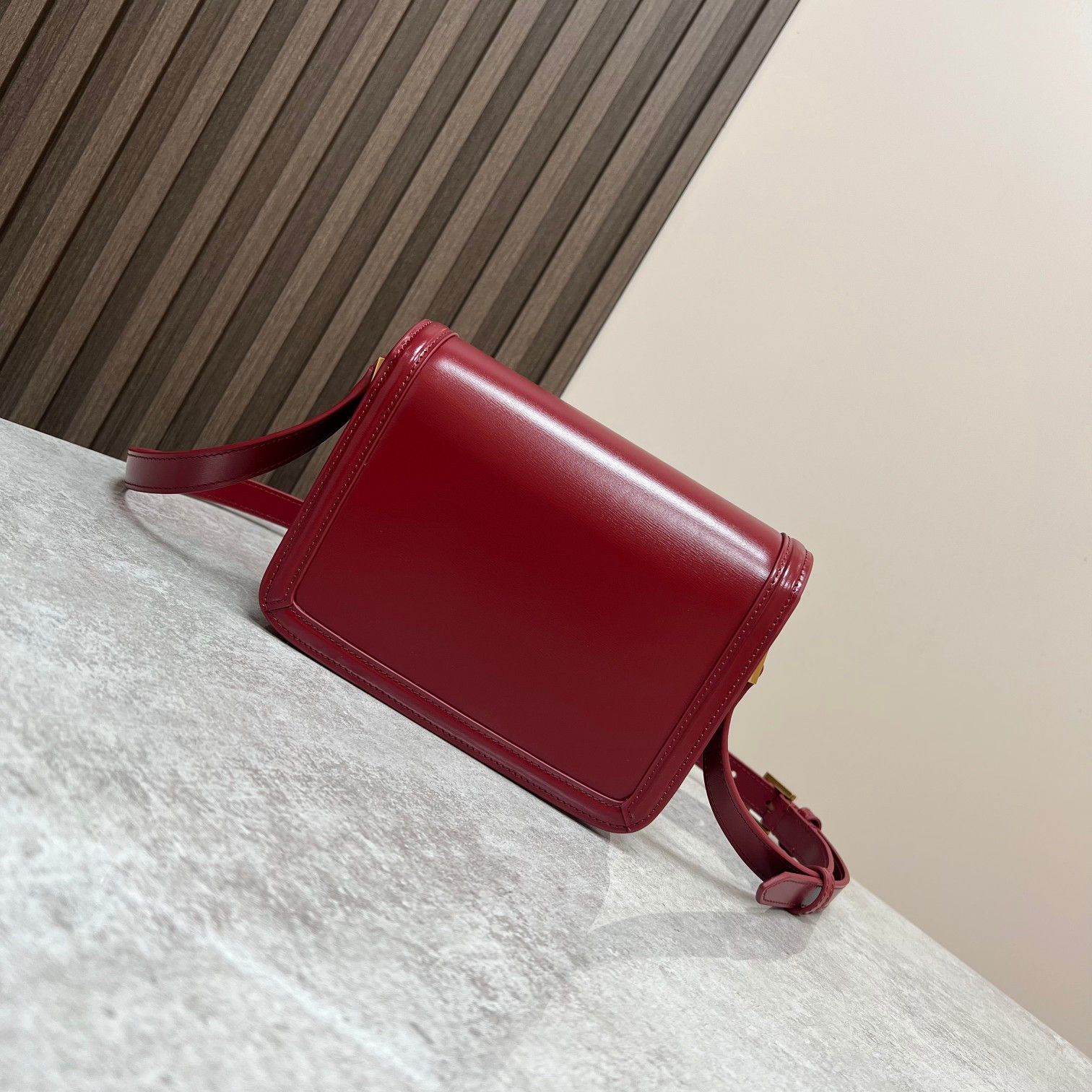 YSL SOLFERINO SMALL SATCHEL IN BOX SAINT LAURENT RED 7.4 X 5.1 X 1.9 INCHES