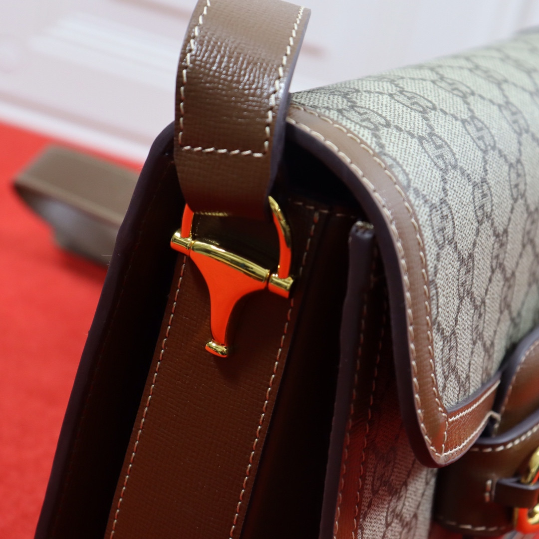 GUCCI HORSEBIT 1955 SHOULDER BAG 9.8"W x 7"H x 3.1"D